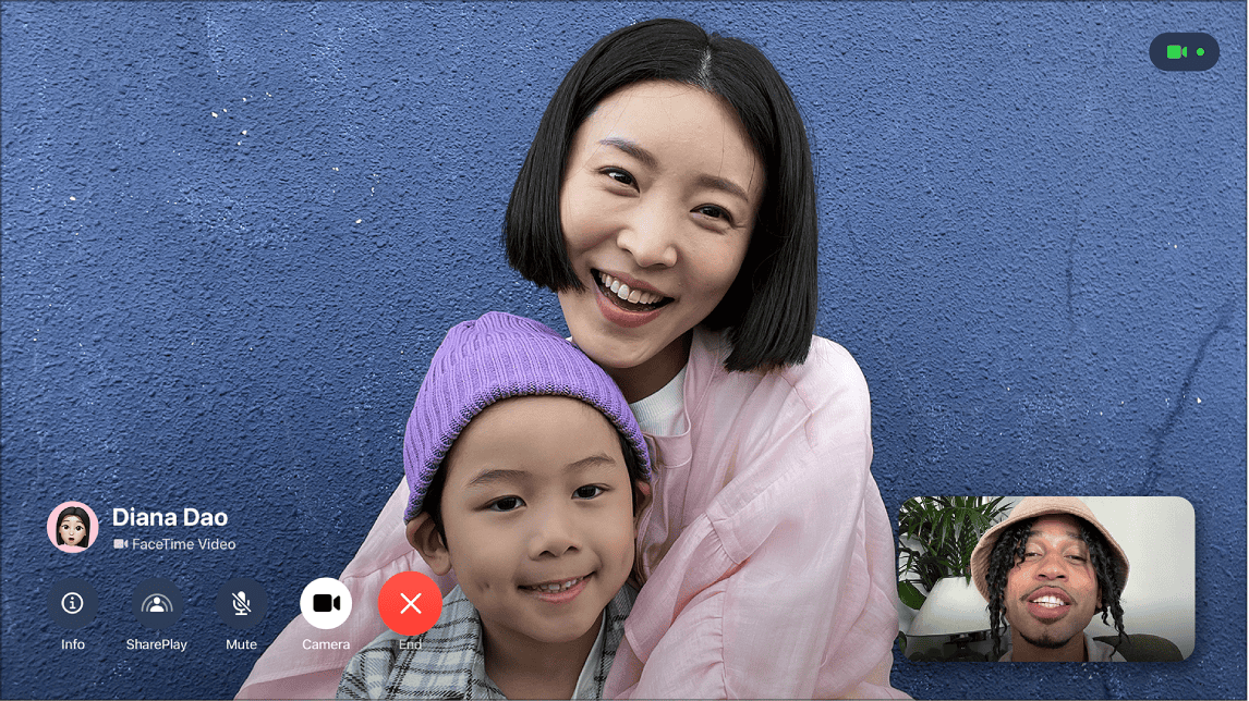 Apple TV攝像頭和FaceTime選項