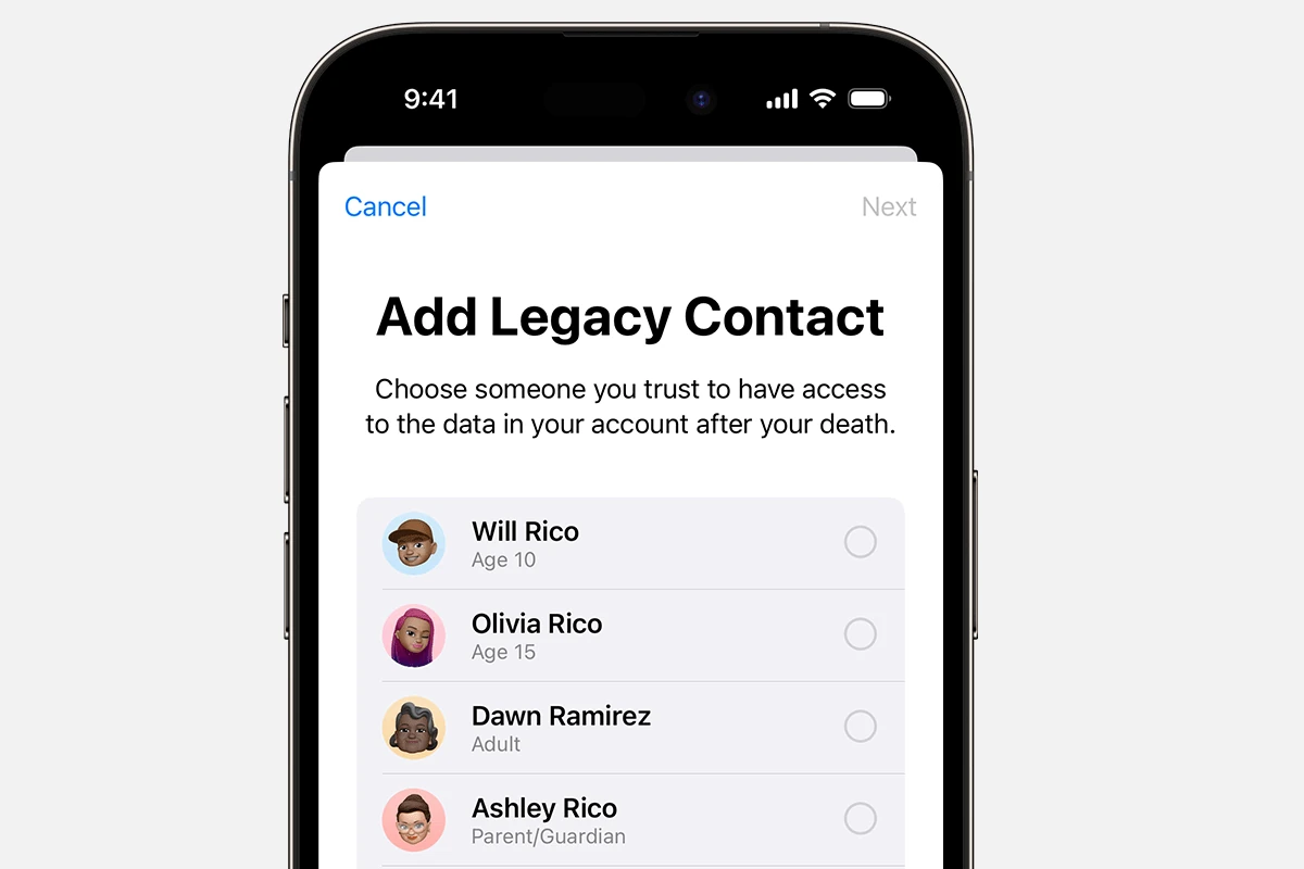 Apple ID Legacy联系人功能：设置和您需要知道的内容