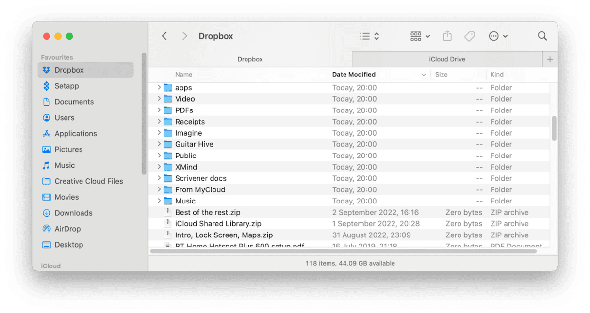 如何將文件從Dropbox移動到iCloud
