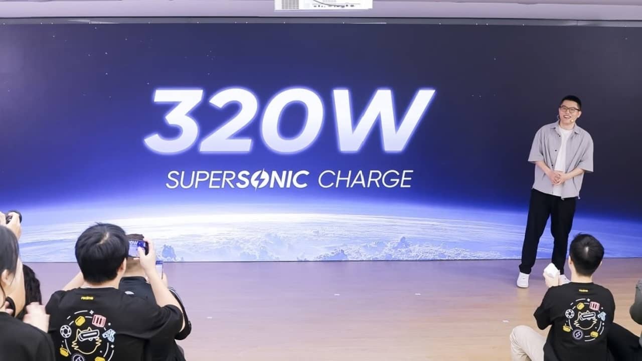 Realme SuperSonic Charge：终极320W充电？